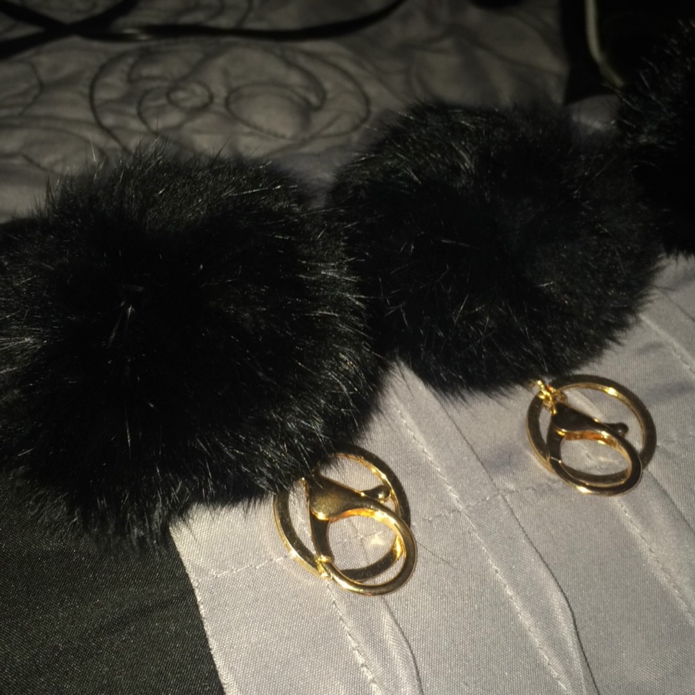 Rabbit Fur Keychains - Picture 2 of 4